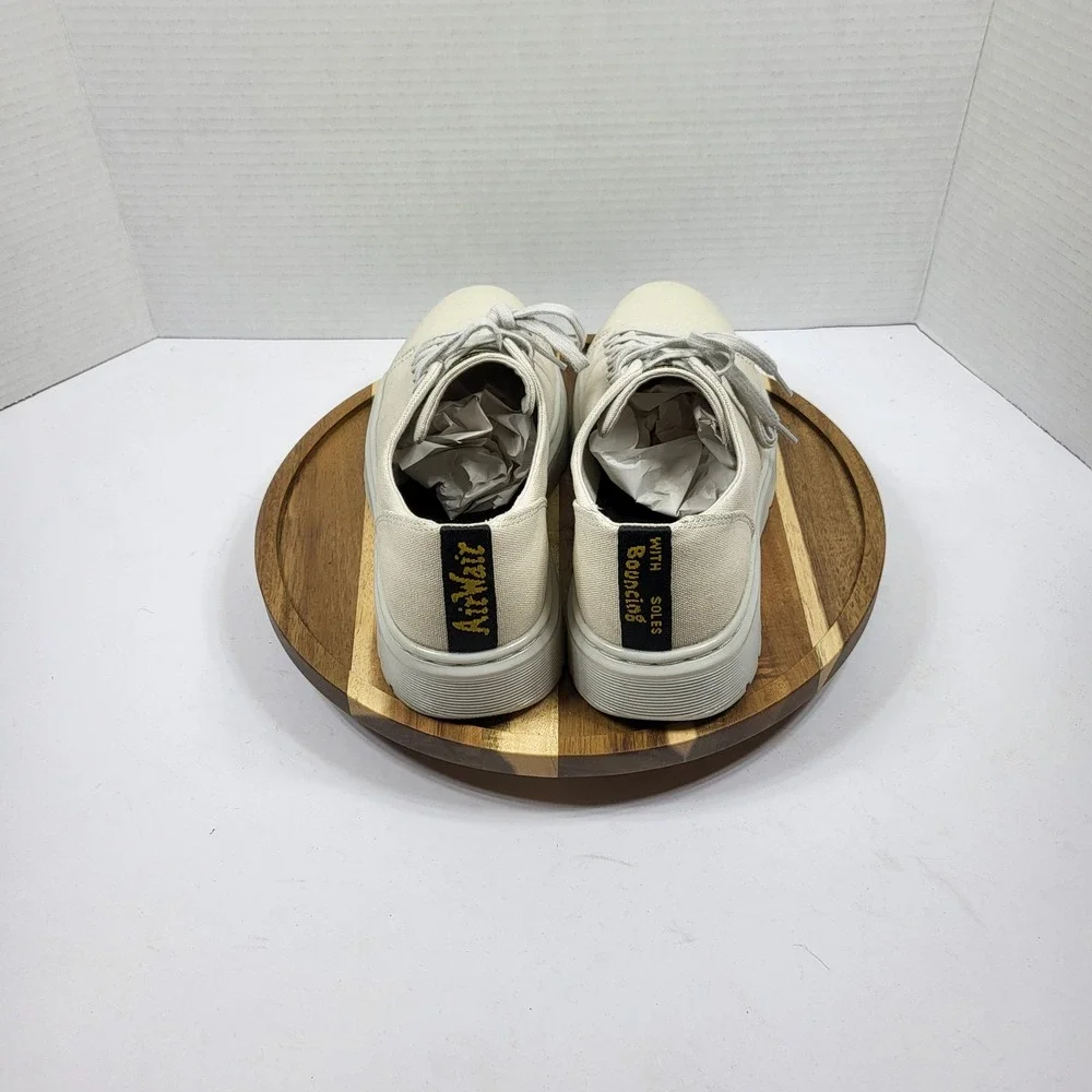 Dr. Martens Dante Canvas Sneakers‎ Shoes Parchment Beige Women's 7 Men's 6